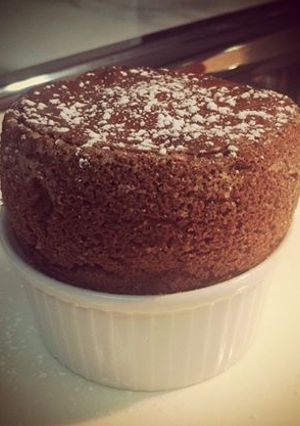 Una foto de Soufflé de membrillo