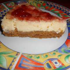 Una foto de Tarta de queso fácil en microondas
