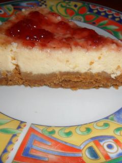 Una foto de Tarta de queso fácil en microondas