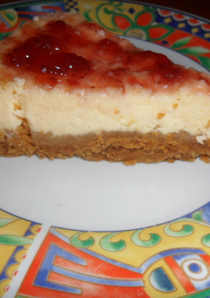 Una foto de Tarta de queso fácil en microondas