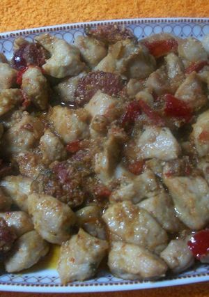 Una foto de Magro de cerdo con chorizo