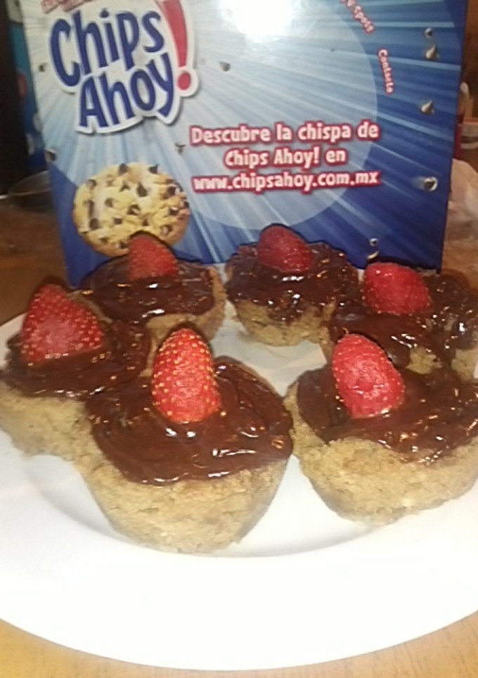 Una foto de Cupcakes de chocolate con ganache de chocolate