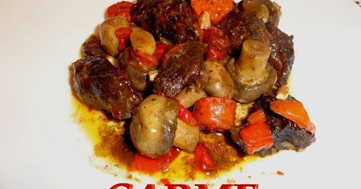 Estofado de ternera con champiñones Receta de carme castillo Cookpad Estofado de ternera con champiñones Receta de carme castillo Cookpad