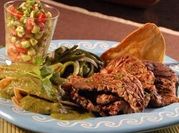 Una foto de bistec poblano