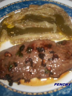 Una foto de Filete de ternera con verduras asadas