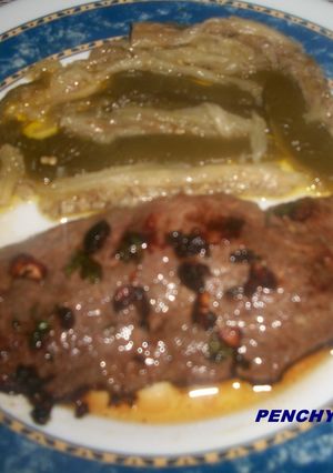 Una foto de Filete de ternera con verduras asadas