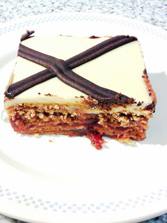 Una foto de Tarta de galletas con mermelada
