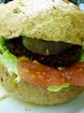 Hamburguesa de carne de buey adobada