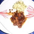 Pollo en Salsa de Jengibre y ciruelas