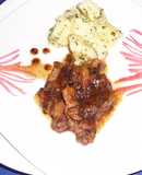 Pollo en Salsa de Jengibre y ciruelas