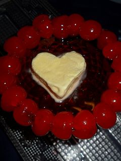 Una foto de Postre romántico