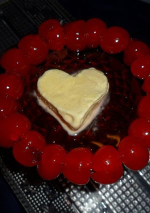 Una foto de Postre romántico