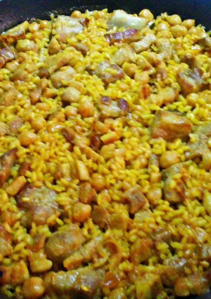 Una foto de Arroz con costilla y panceta