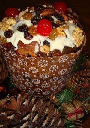 Una foto de Pan dulce navideño