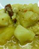 Bacalao con patatas y pimiento rojo