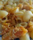 Macarrones con bacalao al ajoarriero