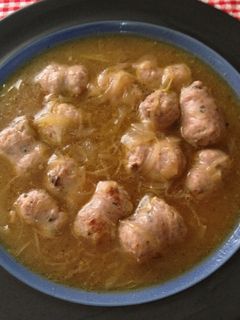 Una foto de Sopa de butifarra