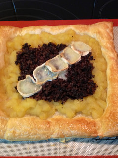 Una foto de Morcilla de Burgos en pastel