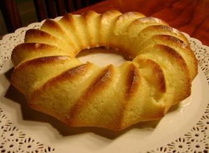 Una foto de Budín de postre vainillado