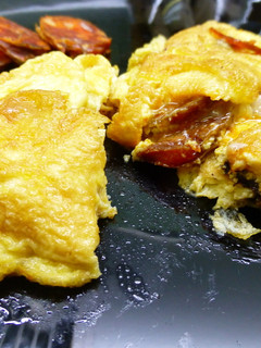 Una foto de Tortilla francesa de chorizo