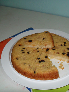 Una foto de Torta de queso y pasitas