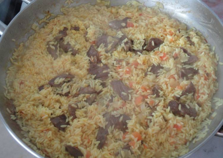 Arroz con presa ibérica