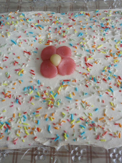 Una foto de Tarta brownie para cumpleaños