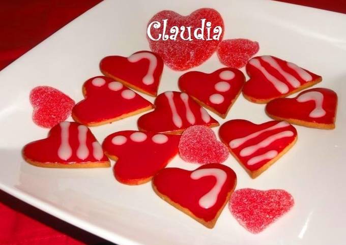 Foto principal de Galletas de San Valentín sin gluten
