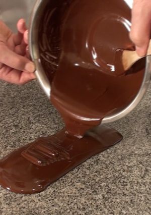 Una foto de Templado del chocolate