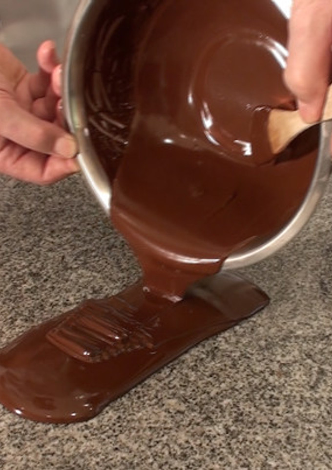 Una foto de Templado del chocolate