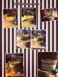 Trifle de chocolate, pudding de vainilla y bananas