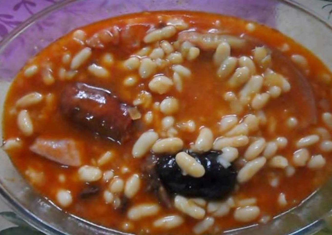 Fabada rápida al microondas