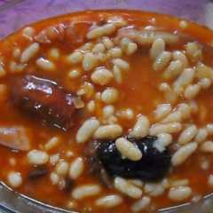 Una foto de Fabada rápida al microondas