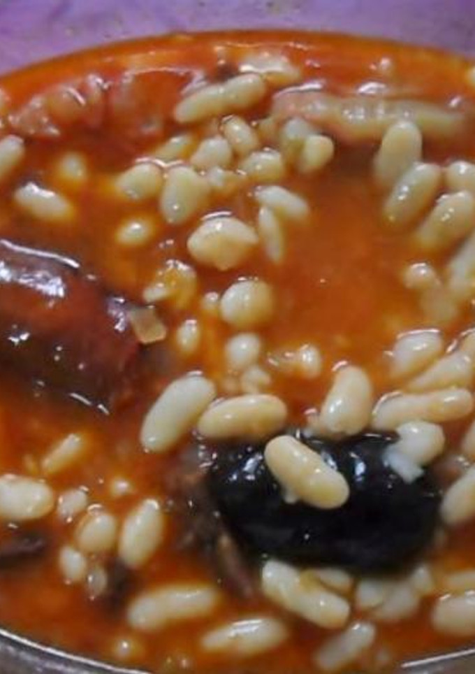 Una foto de Fabada rápida al microondas