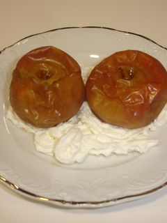 Una foto de Manzanas de la sarga al horno
