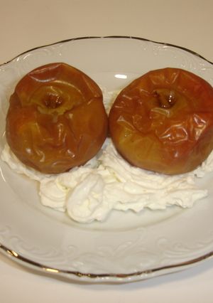 Una foto de Manzanas de la sarga al horno