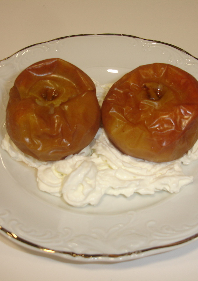 Una foto de Manzanas de la sarga al horno