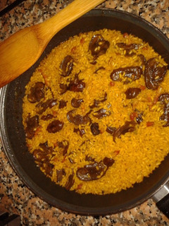 Una foto de Arroz portobello