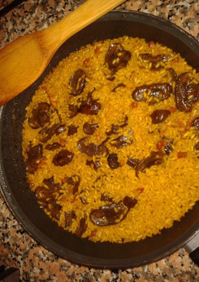 Una foto de Arroz portobello