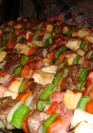 Una foto de Brochette mixto a la parrilla