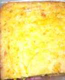 Sopa paraguaya con crema de leche