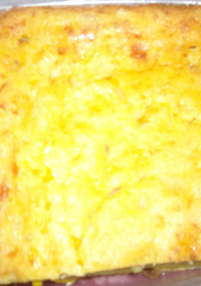 Una foto de Sopa paraguaya con crema de leche