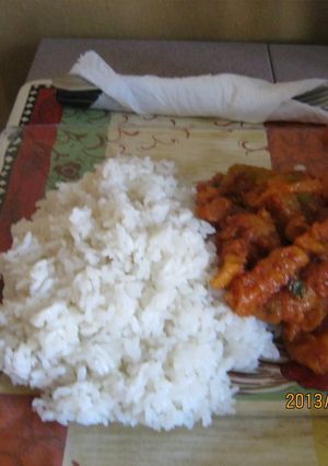 Una foto de Corned beef al estilo puertorriqueño