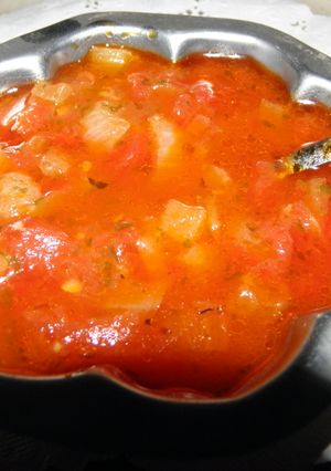 Una foto de Salsa Portuguesa en microondas