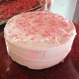 Pastel marmolado de fresa