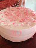 Pastel marmolado de fresa