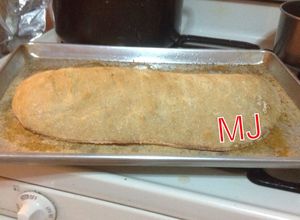 Una foto de Pan de chapata sin amasar