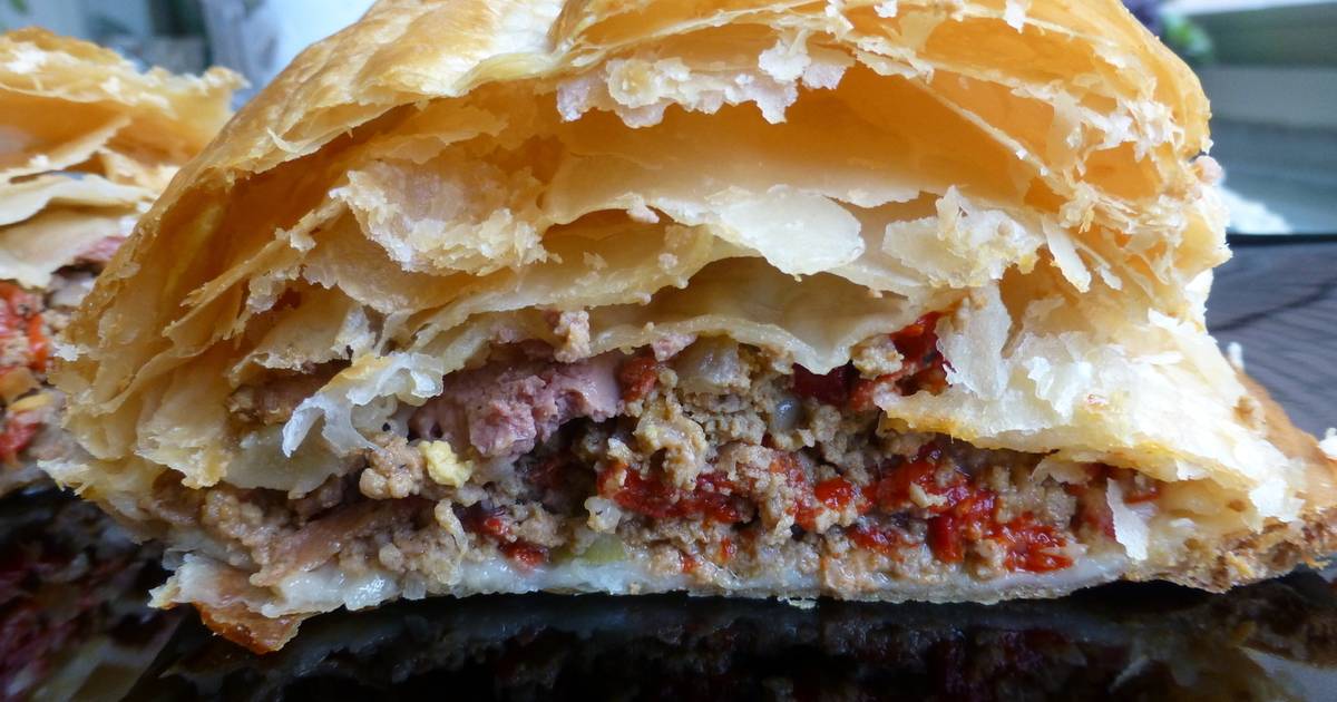 Pastel de carne con hojaldre Receta de milandebrera Cookpad