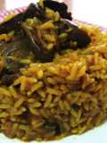 Arroz con menudillos de pollo