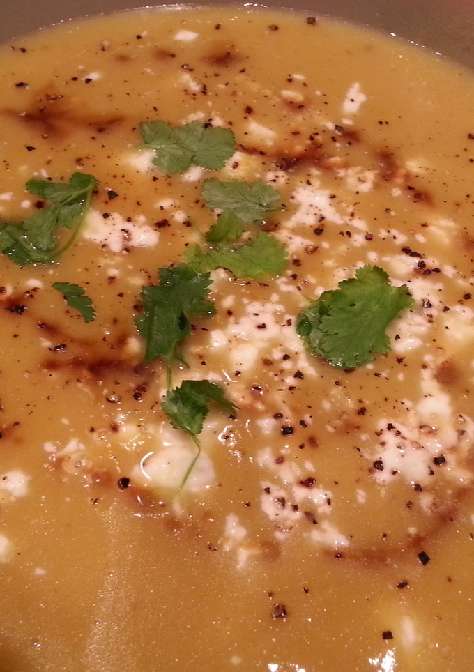 Una foto de Puré de verduras con queso